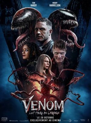 Venom: Let There Be CarnageAction, FantastiqueDe Andy SerkisAvec Tom Hardy, Woody Harrelson, Michelle Williams