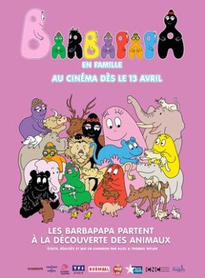 Affiche du film "Les Barbapapa partent à la découverte des animaux"
